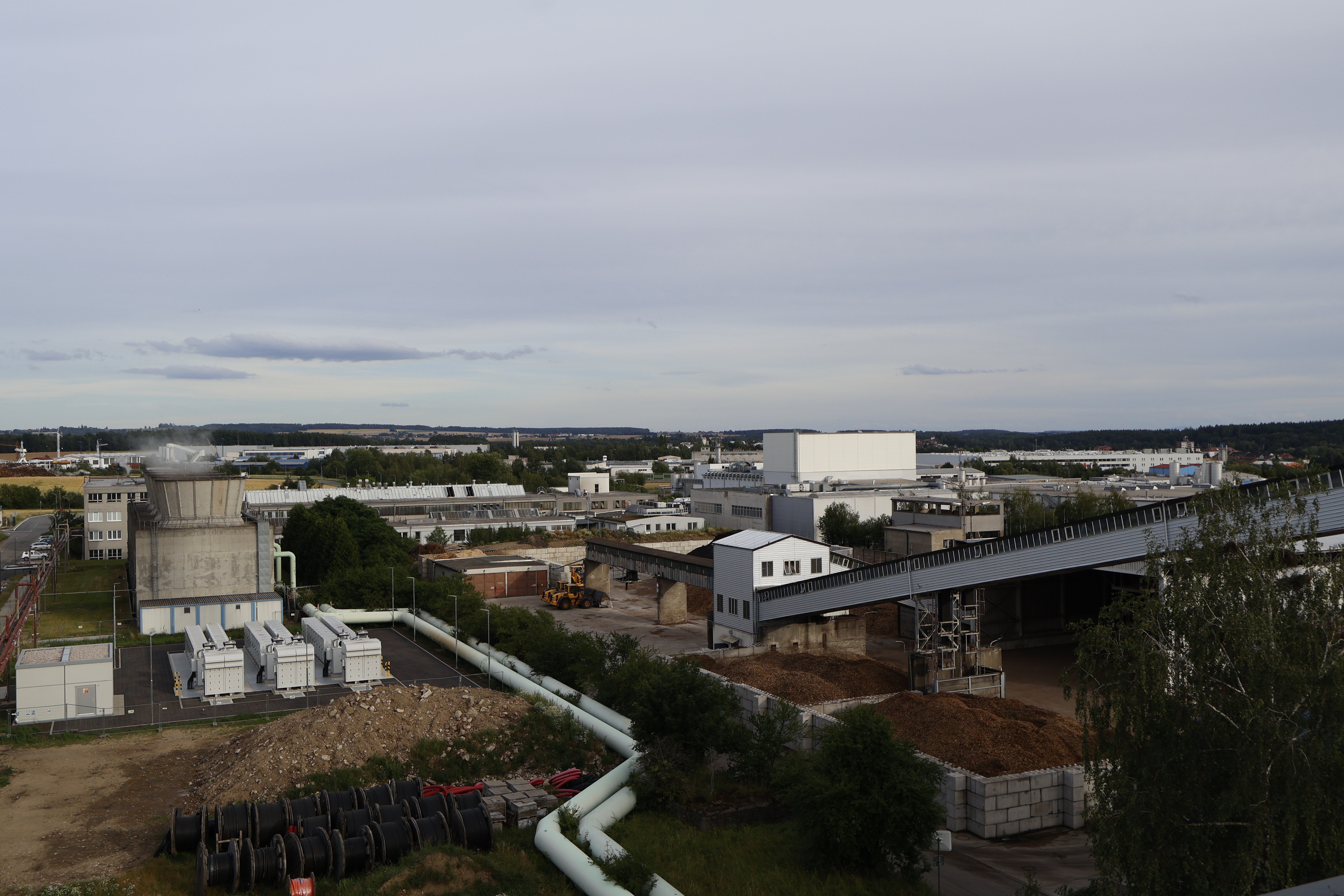 Původní stav před zahájením stavby EVO - květen 2025