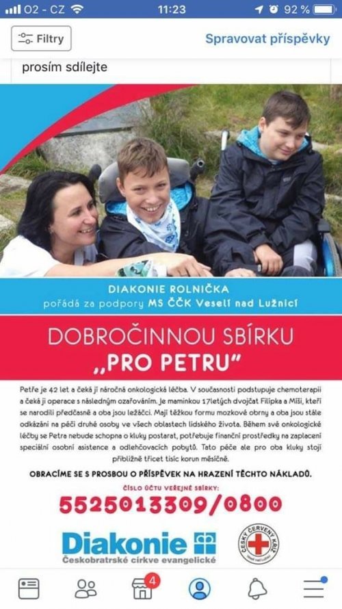 Sbírka pro Petru