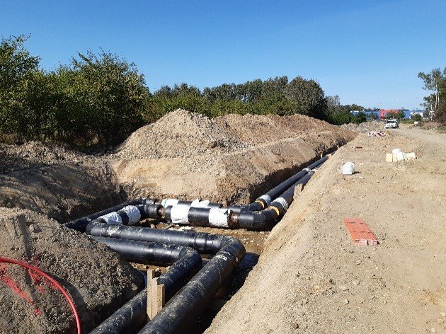 Výměna parních rozvodů novým horkovodem